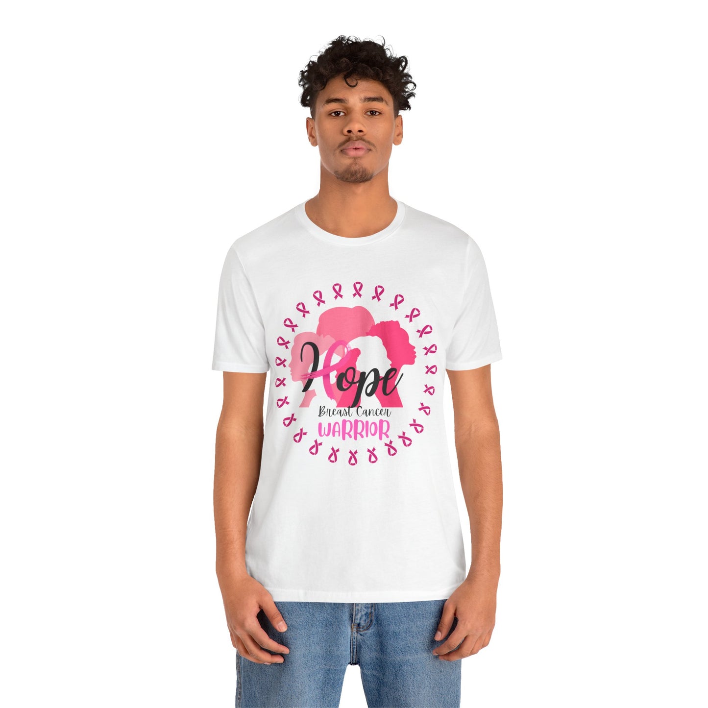 Hope Breast Cancer Warrior Unisex Jersey Short Sleeve Tee