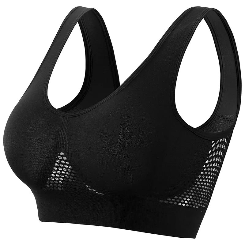 The Breathable Ribbed Mesh Wire-Free Bralette