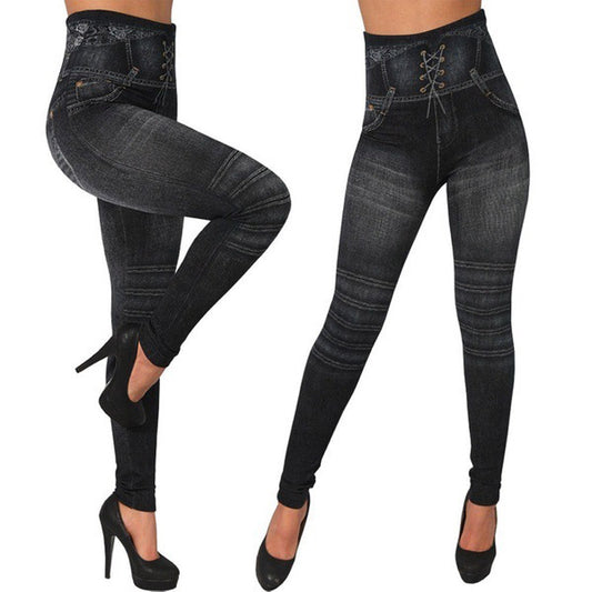 Black Jean Jeggings - myfiercefirefashions