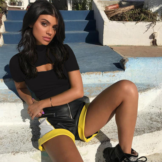 Hollowed out Crop Top - myfiercefirefashions