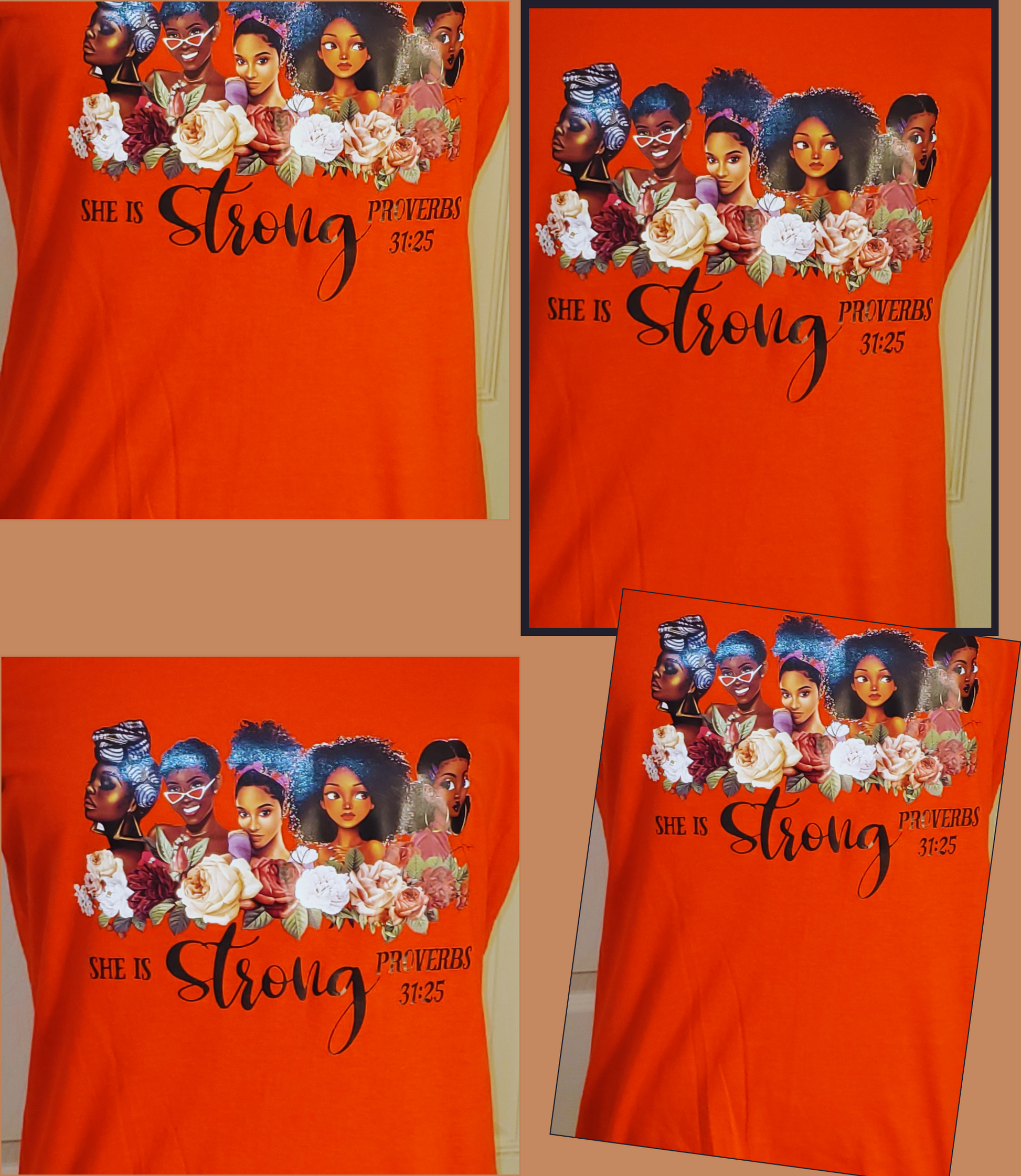 She is strong T- Shirt - myfiercefirefashions