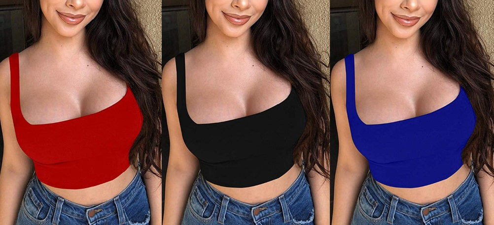 Strappy Vest Crop Top - myfiercefirefashions