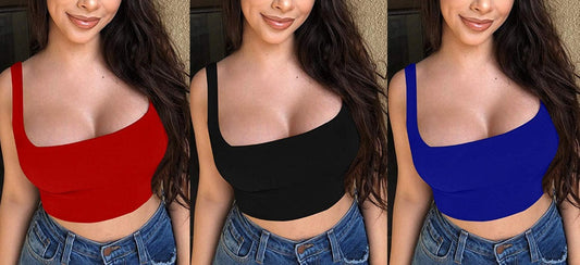 Strappy Vest Crop Top - myfiercefirefashions