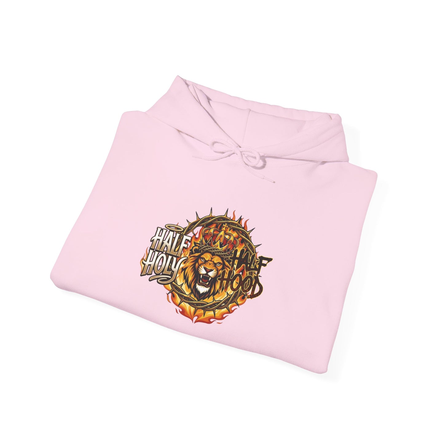 Lion of Judah Hoodie - "Faithful Through Fire" Graphic Christian Sweatshirt