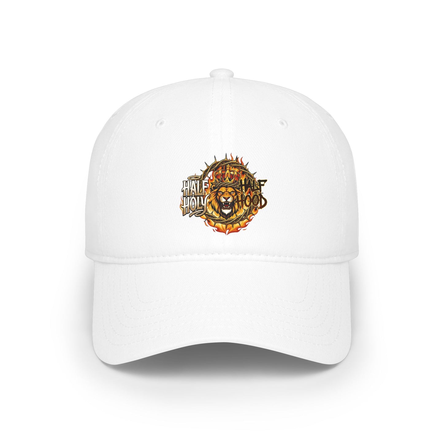 THE UNAPOLOGETIC CROWN: THE "HALF HOLY HALF HOOD" LOW-PROFILE BASEBALL CAP