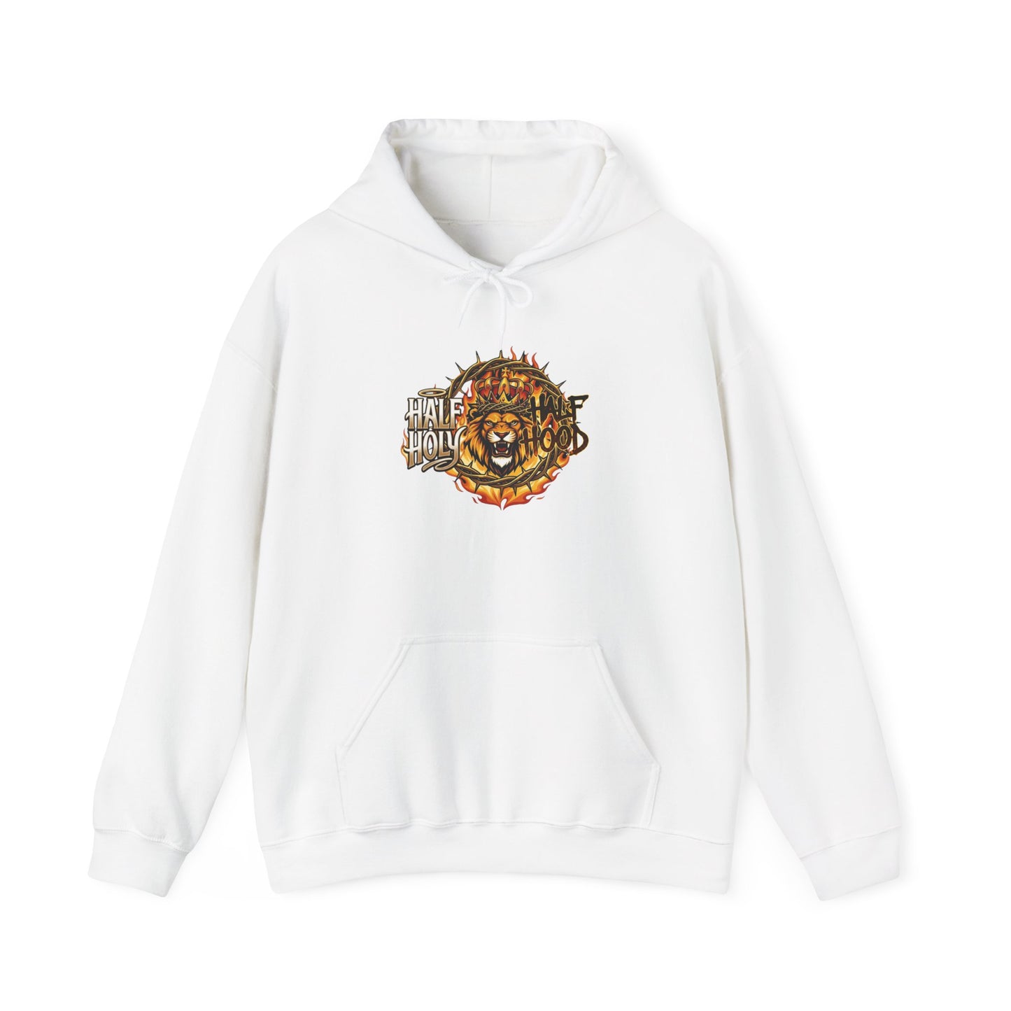 Lion of Judah Hoodie - "Faithful Through Fire" Graphic Christian Sweatshirt