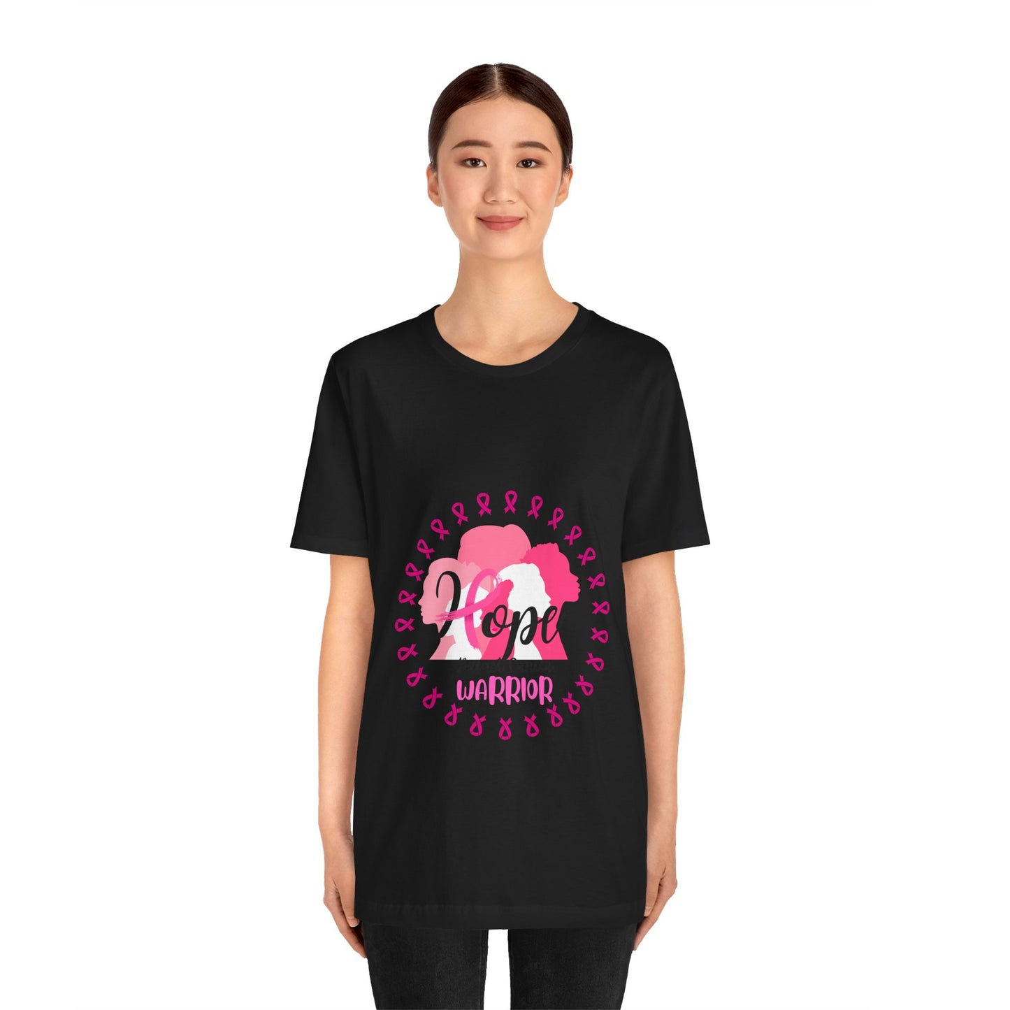 Hope Breast Cancer Warrior Unisex Jersey Short Sleeve Tee