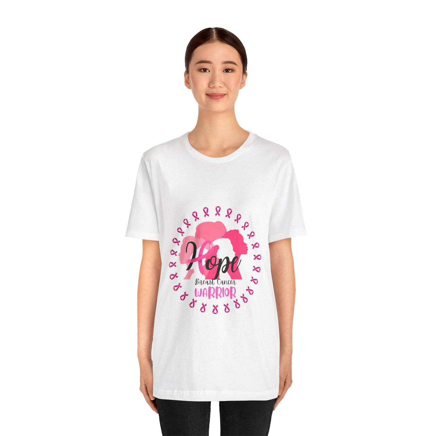 Hope Breast Cancer Warrior Unisex Jersey Short Sleeve Tee