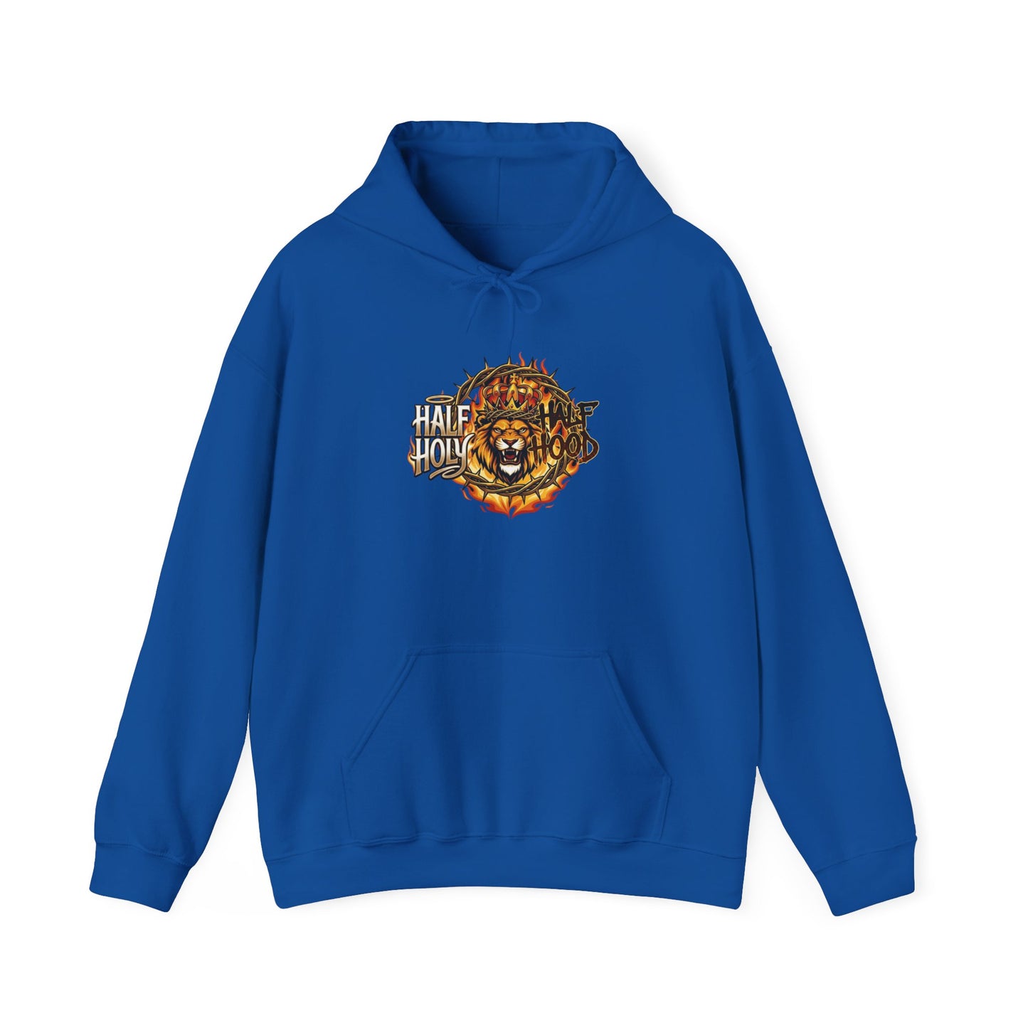 Lion of Judah Hoodie - "Faithful Through Fire" Graphic Christian Sweatshirt