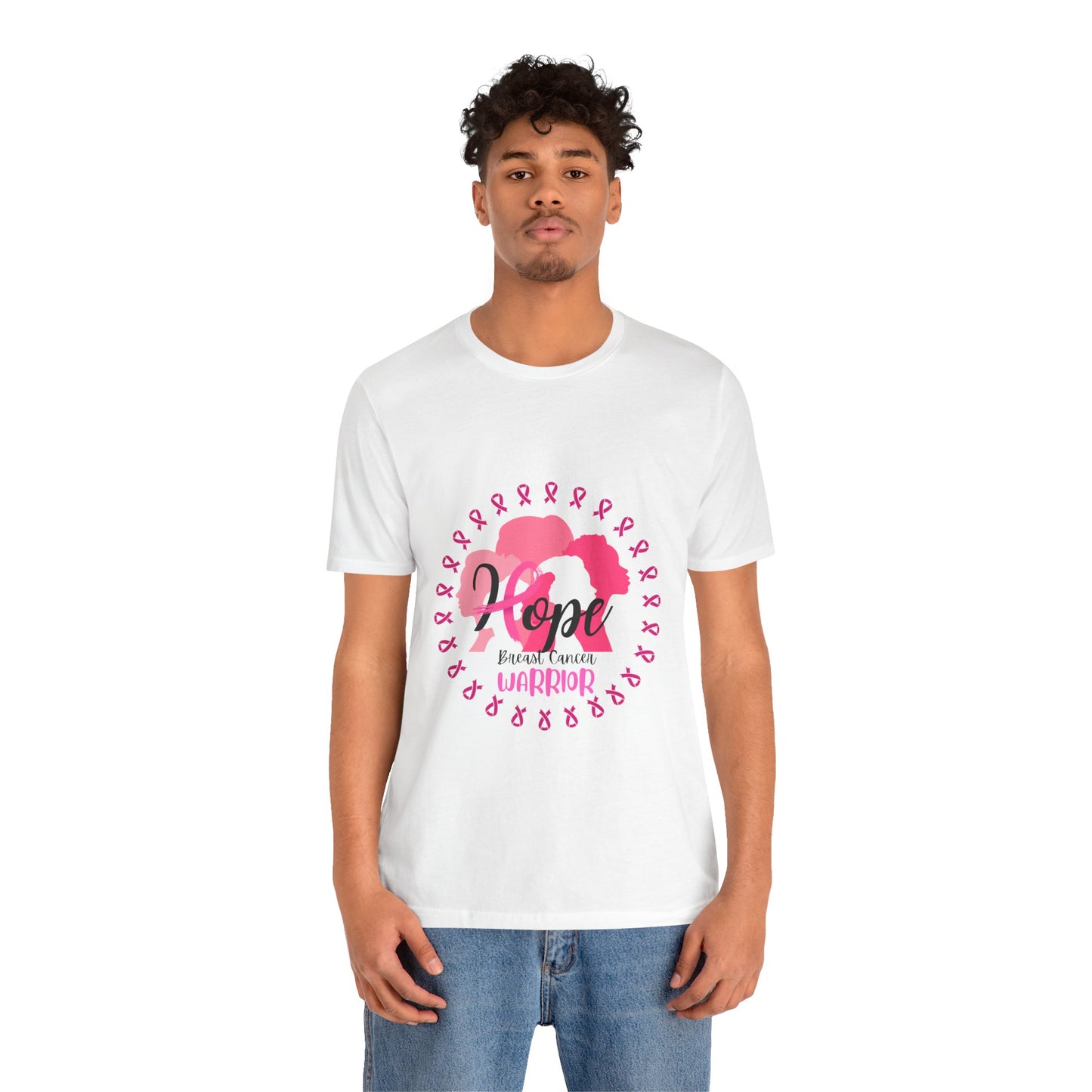 Hope Breast Cancer Warrior Unisex Jersey Short Sleeve Tee