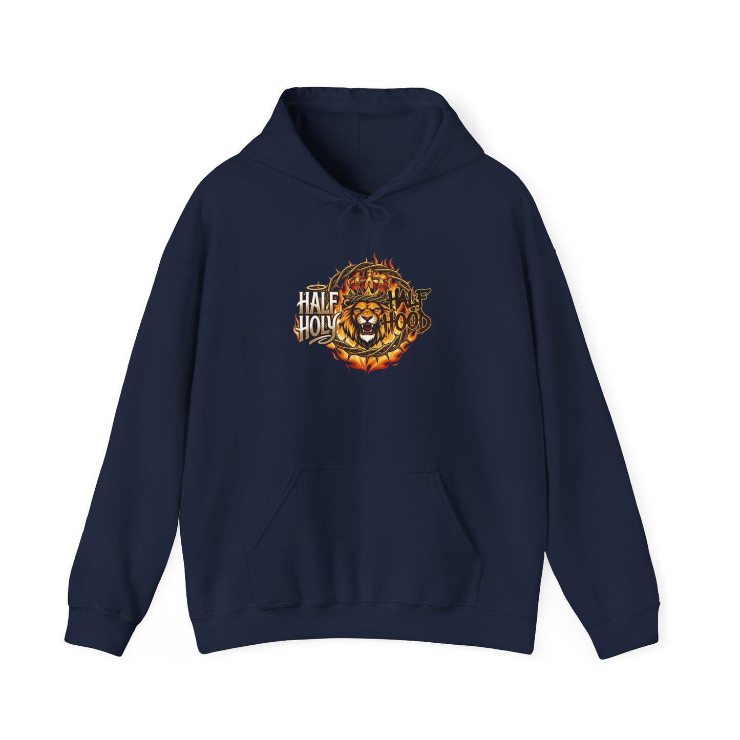 Lion of Judah Hoodie - "Faithful Through Fire" Graphic Christian Sweatshirt