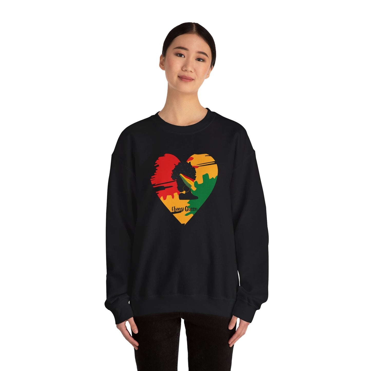 Ebony Queen Heart Sweatshirt