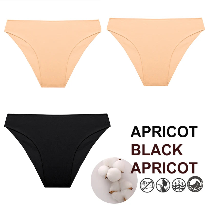 Breathable Cotton Comfort Cheeky Low-Rise Panty Set
