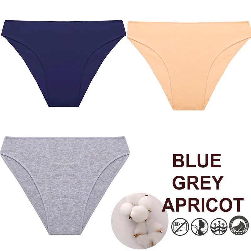 Breathable Cotton Comfort Cheeky Low-Rise Panty Set
