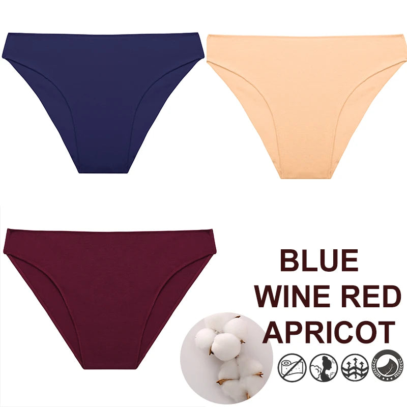 Breathable Cotton Comfort Cheeky Low-Rise Panty Set