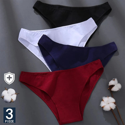 Breathable Cotton Comfort Cheeky Low-Rise Panty Set