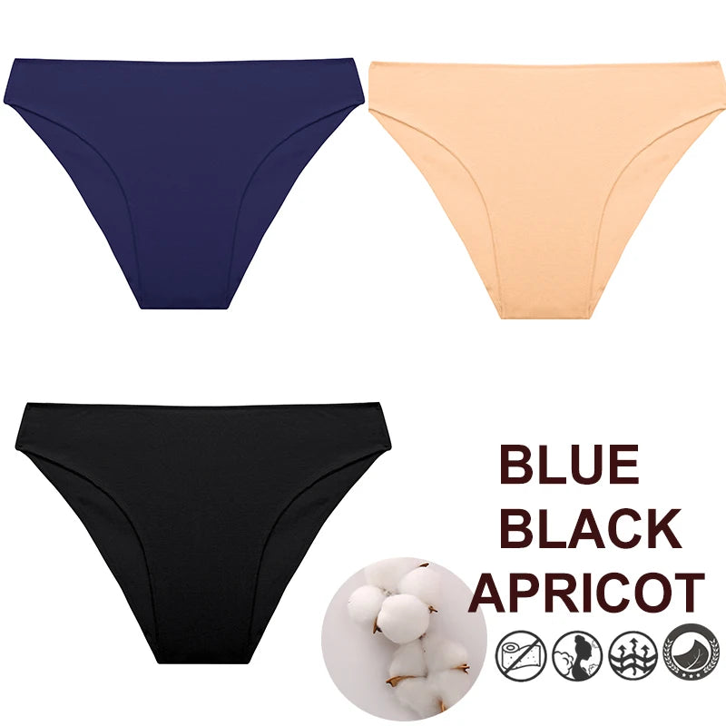 Breathable Cotton Comfort Cheeky Low-Rise Panty Set