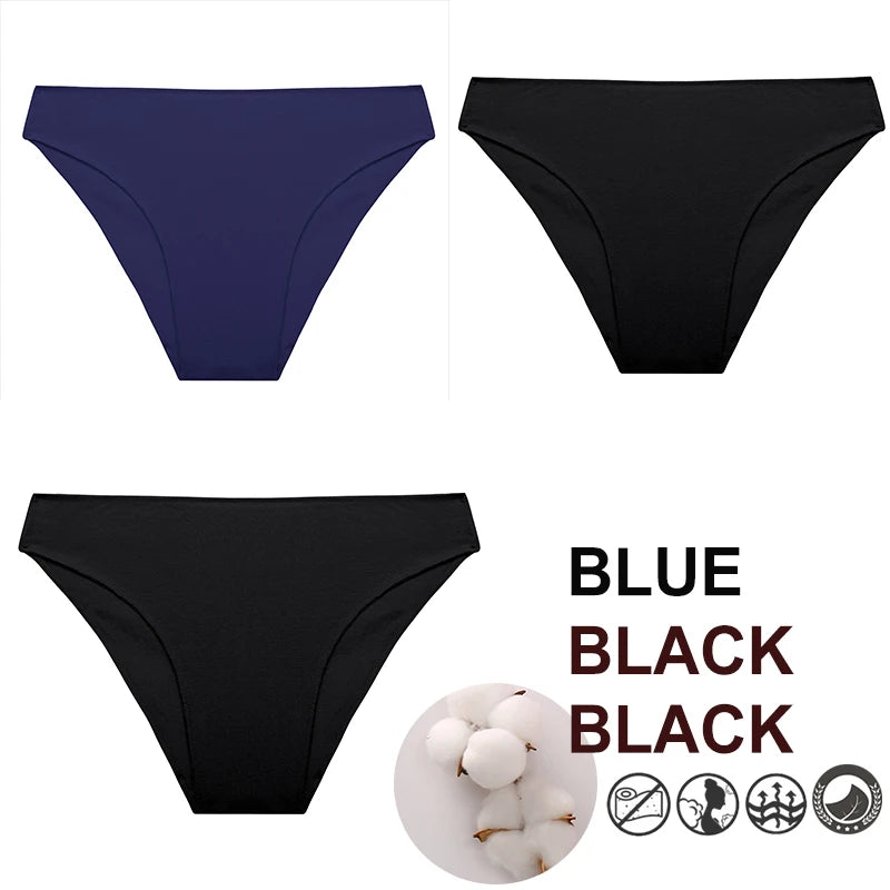 Breathable Cotton Comfort Cheeky Low-Rise Panty Set