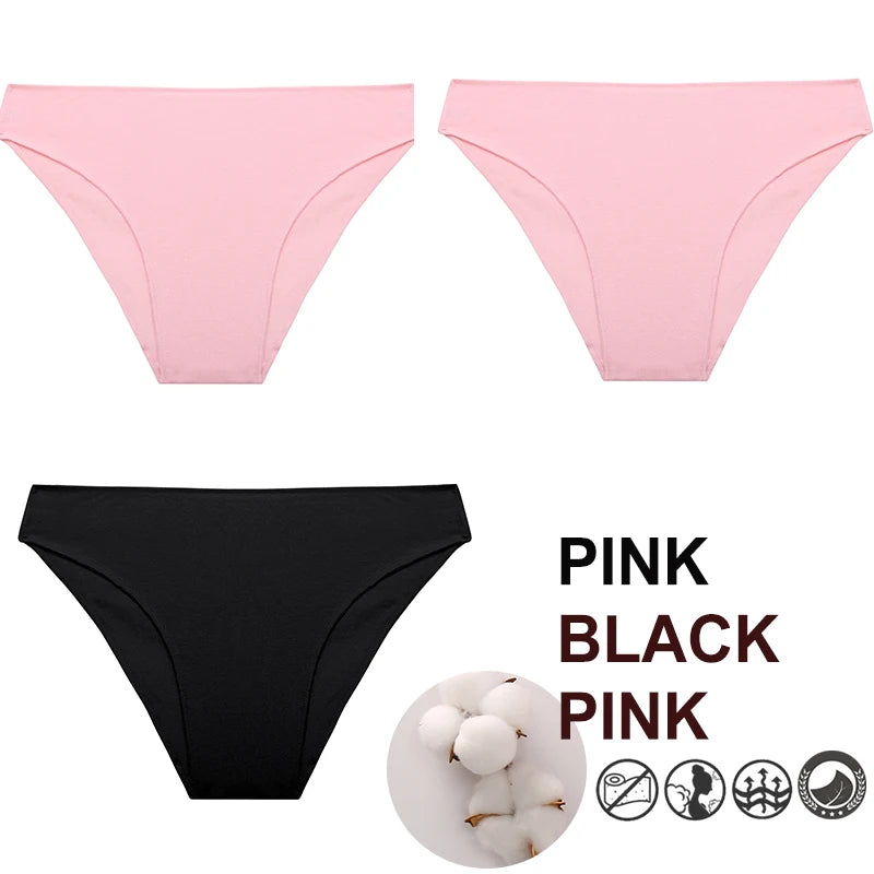 Breathable Cotton Comfort Cheeky Low-Rise Panty Set