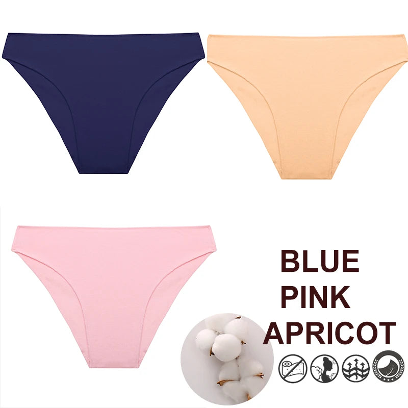 Breathable Cotton Comfort Cheeky Low-Rise Panty Set