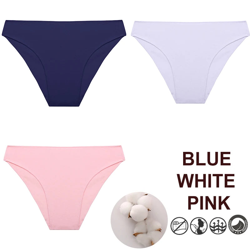 Breathable Cotton Comfort Cheeky Low-Rise Panty Set