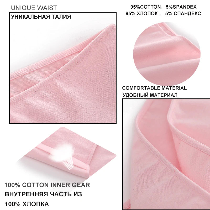 Breathable Cotton Comfort Cheeky Low-Rise Panty Set