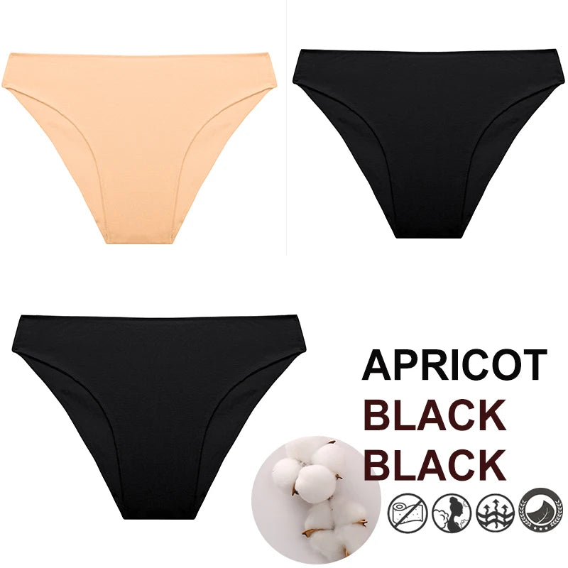 Breathable Cotton Comfort Cheeky Low-Rise Panty Set
