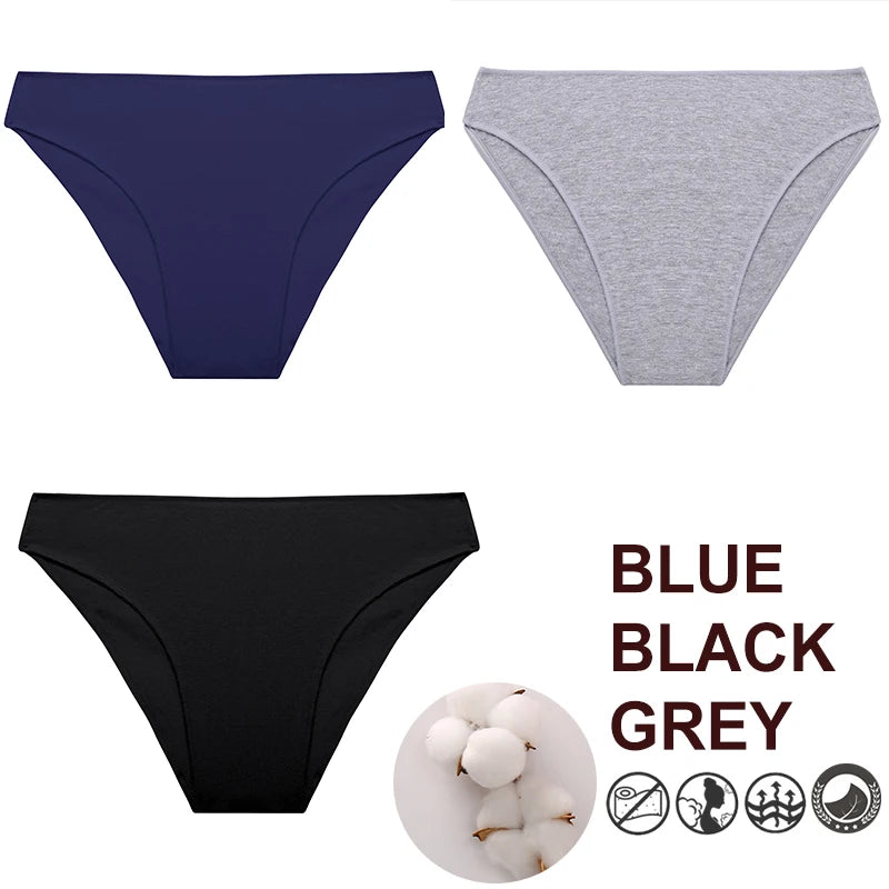 Breathable Cotton Comfort Cheeky Low-Rise Panty Set