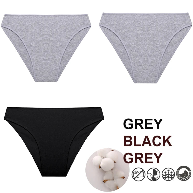 Breathable Cotton Comfort Cheeky Low-Rise Panty Set
