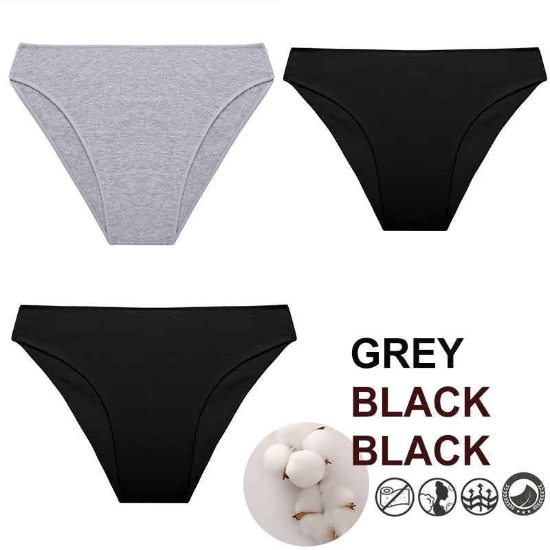 Breathable Cotton Comfort Cheeky Low-Rise Panty Set