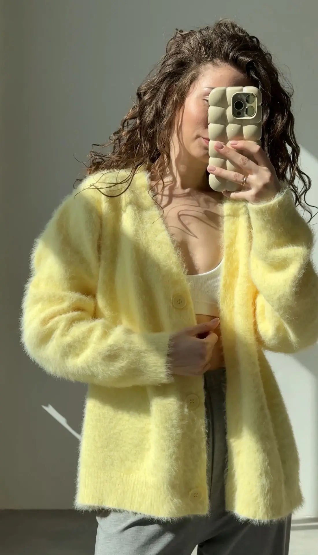 Cozy Knit V-Neck Cardigan