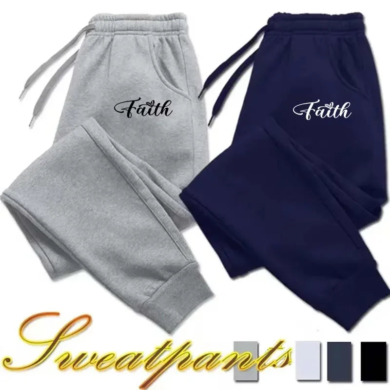 Women’s "FAITH" Graphic Print Fleece Sweatpants