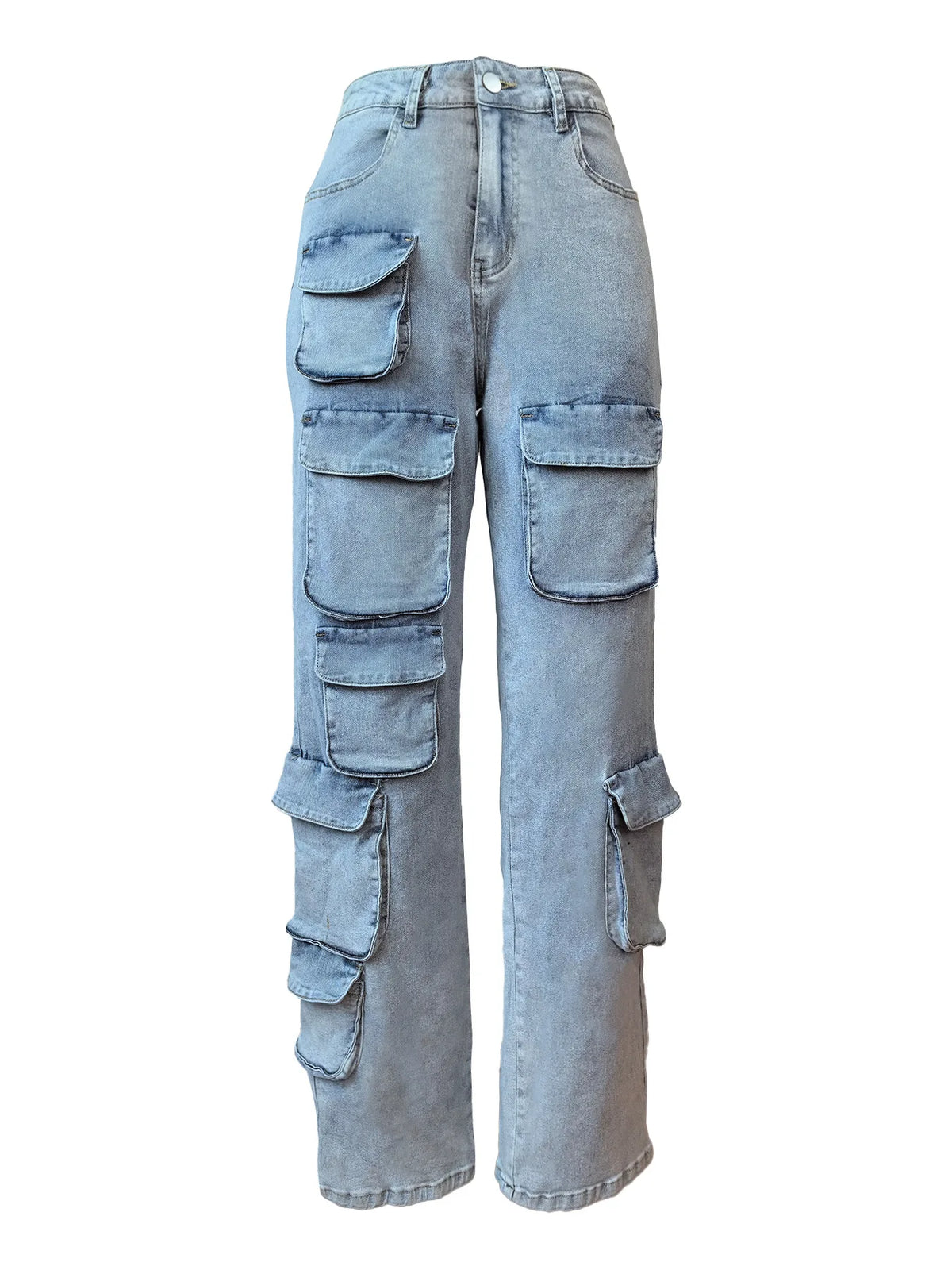 Women’s Y2K Streetwear Denim Cargo Pants