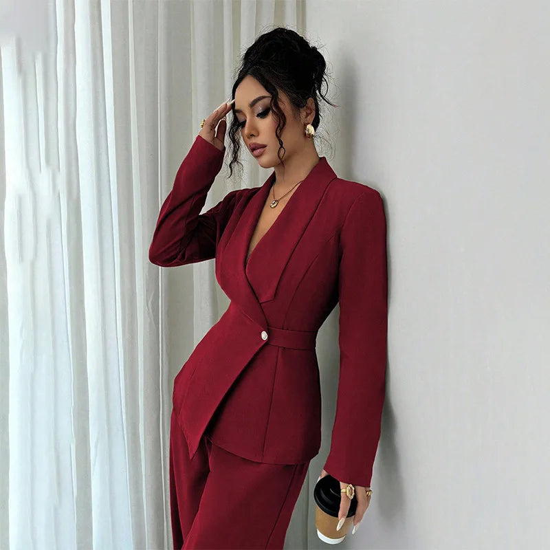 Product Title Options  Primary: Tailored Single-Breasted Blazer & Straight-Leg Trousers 2-Piece Suit Set