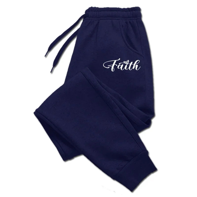 Women’s "FAITH" Graphic Print Fleece Sweatpants