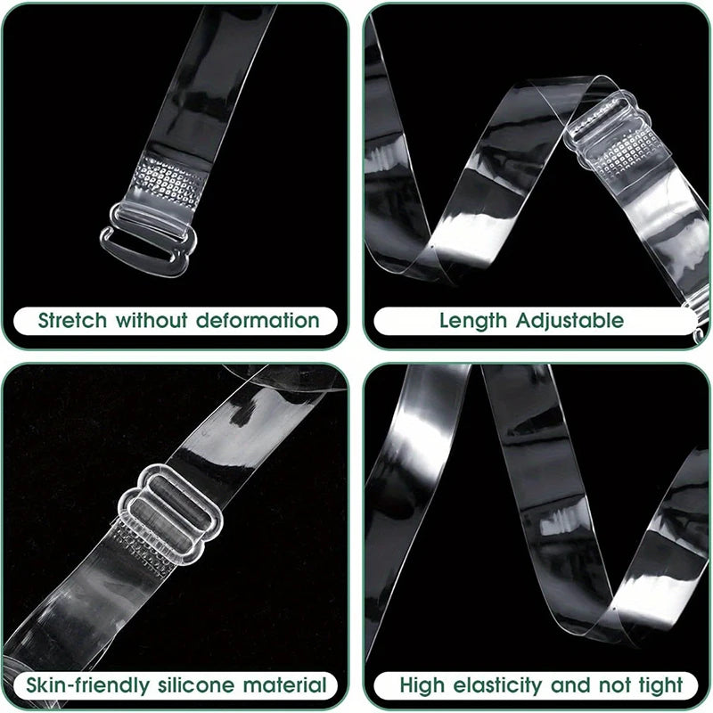 Invisible Clear Adjustable Bra Straps (Multi-Pack)