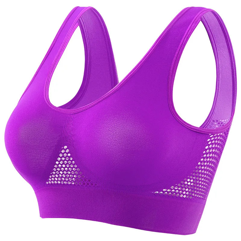 The Breathable Ribbed Mesh Wire-Free Bralette