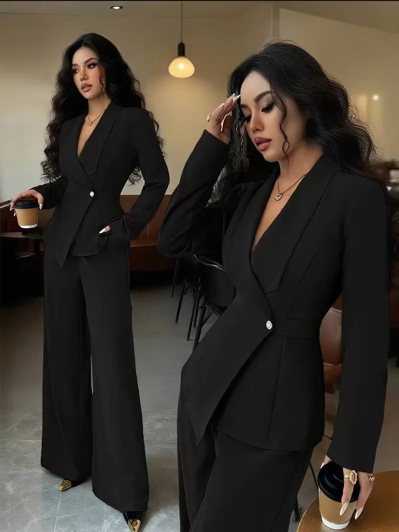 Product Title Options  Primary: Tailored Single-Breasted Blazer & Straight-Leg Trousers 2-Piece Suit Set