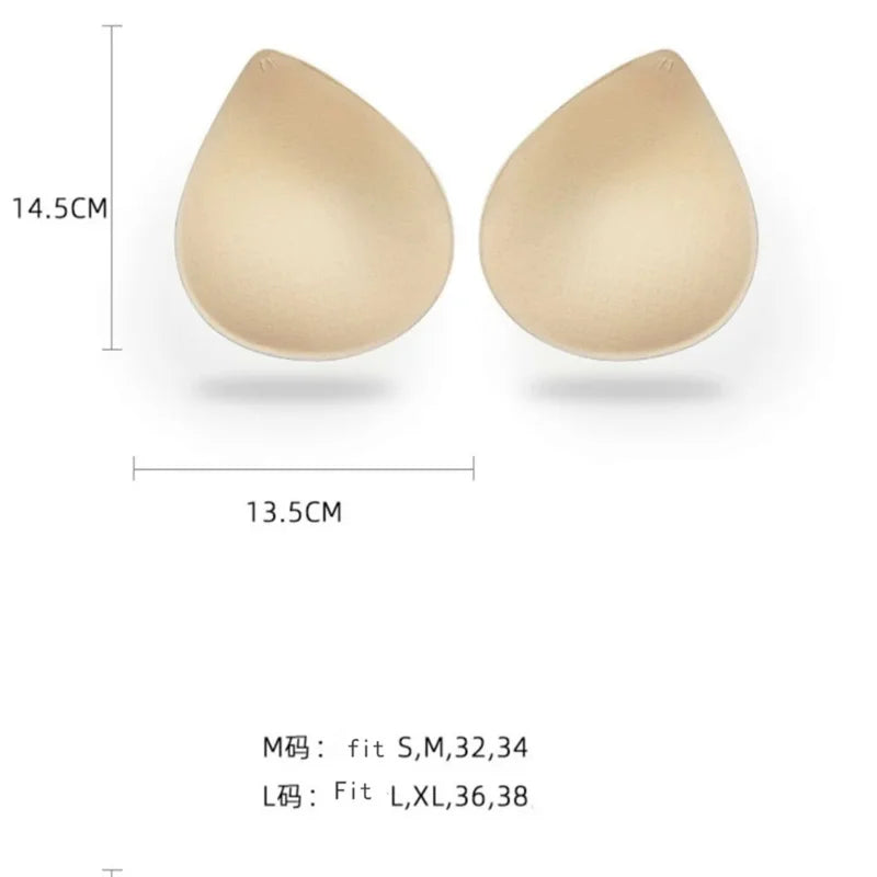 Removable Thick Push-Up Bra & Swimwear Inserts (1 Pair / 2PCS)