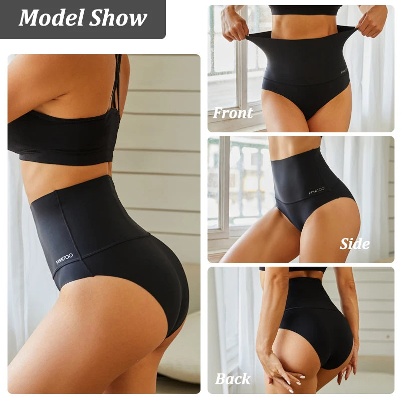 Seamless High-Waist Tummy Control & Hip-Lift Shaper Briefs