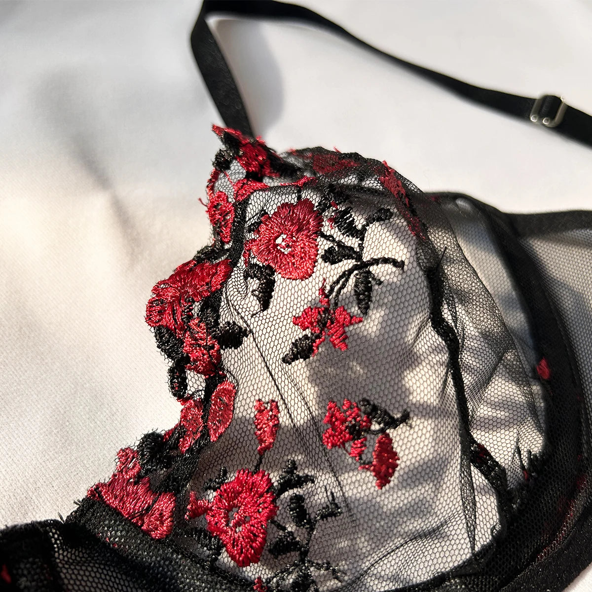 The Romantic Embroidered Push-Up Bralette & Panty