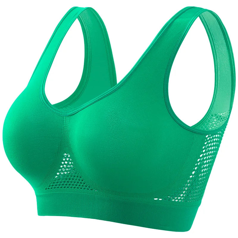 The Breathable Ribbed Mesh Wire-Free Bralette