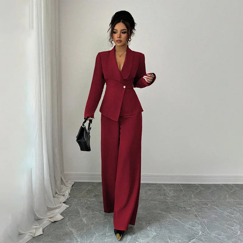 Product Title Options  Primary: Tailored Single-Breasted Blazer & Straight-Leg Trousers 2-Piece Suit Set