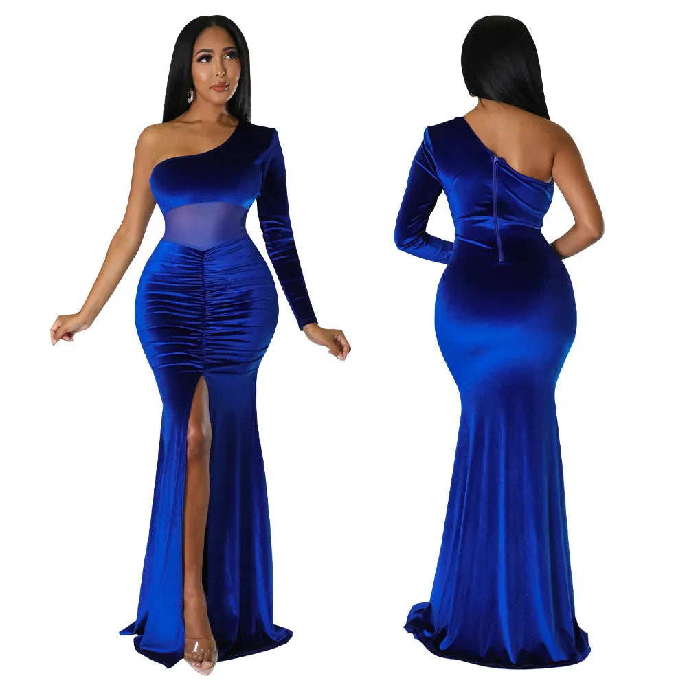 The Midnight Allure Maxi Dress | Elegant Fall Evening & Party Gown