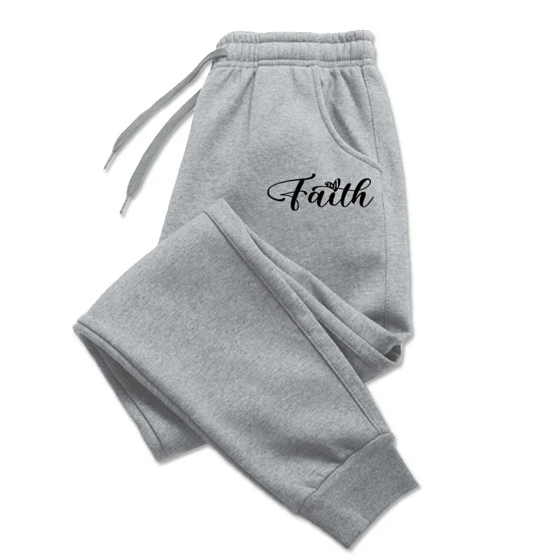 Women’s "FAITH" Graphic Print Fleece Sweatpants
