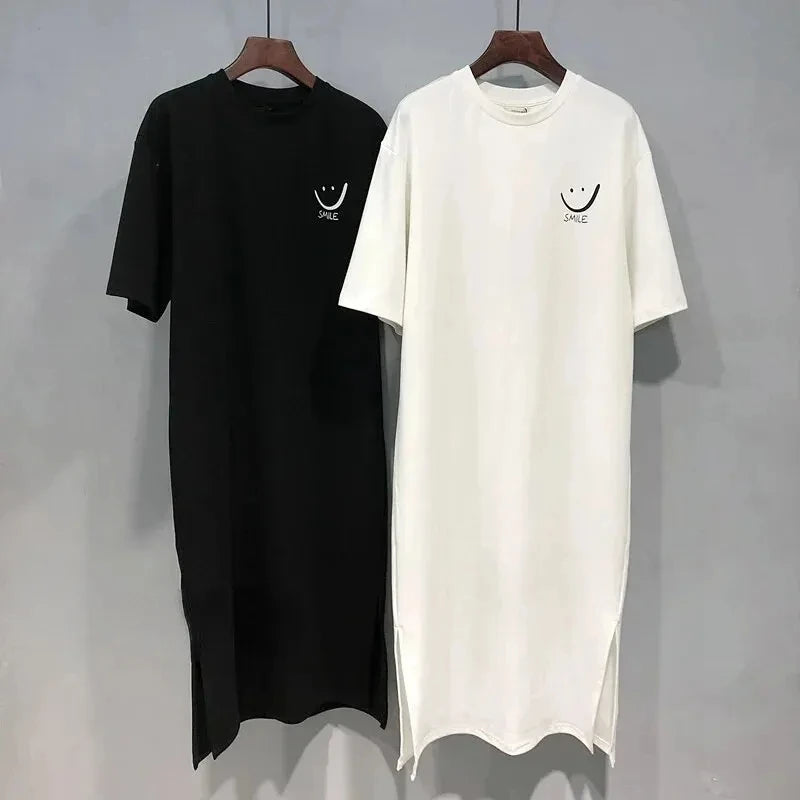 The Relaxed Graphic T-Shirt Midi Dress