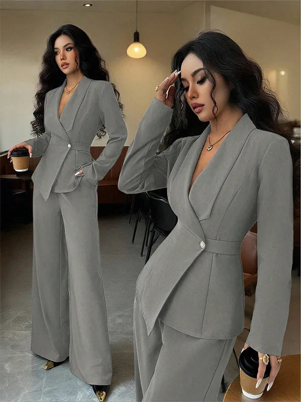 Product Title Options  Primary: Tailored Single-Breasted Blazer & Straight-Leg Trousers 2-Piece Suit Set