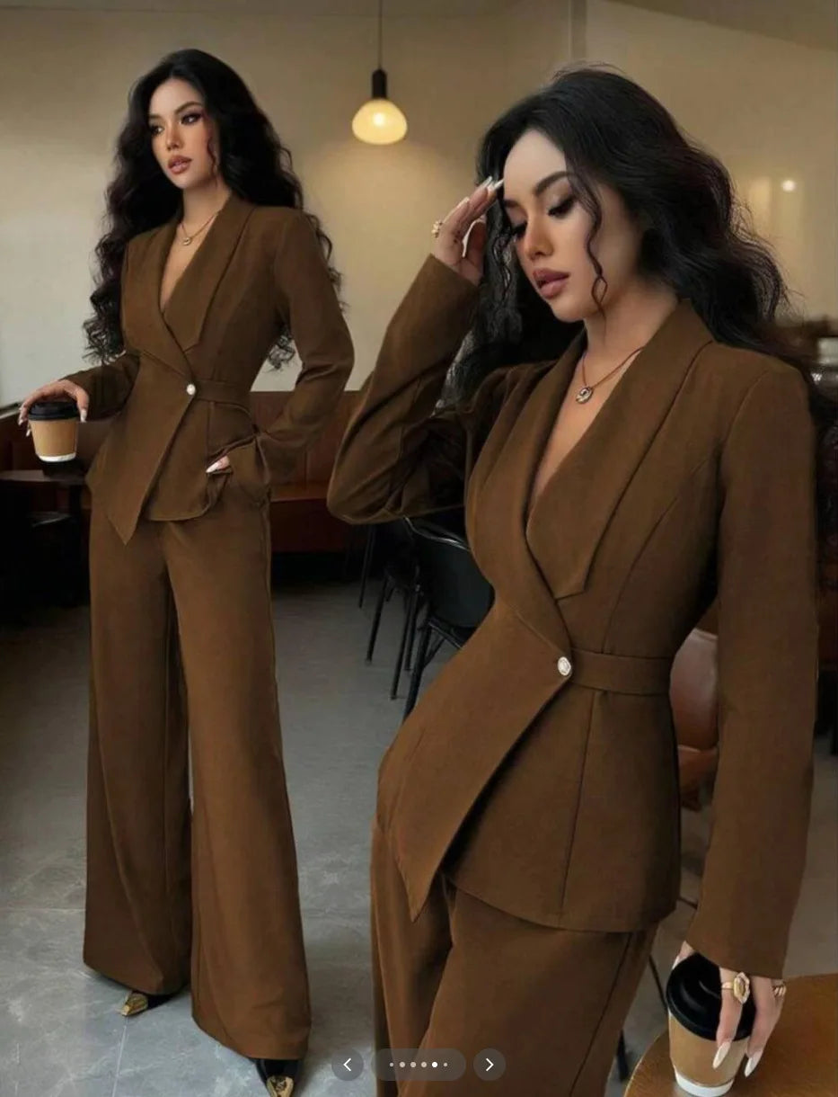Product Title Options  Primary: Tailored Single-Breasted Blazer & Straight-Leg Trousers 2-Piece Suit Set