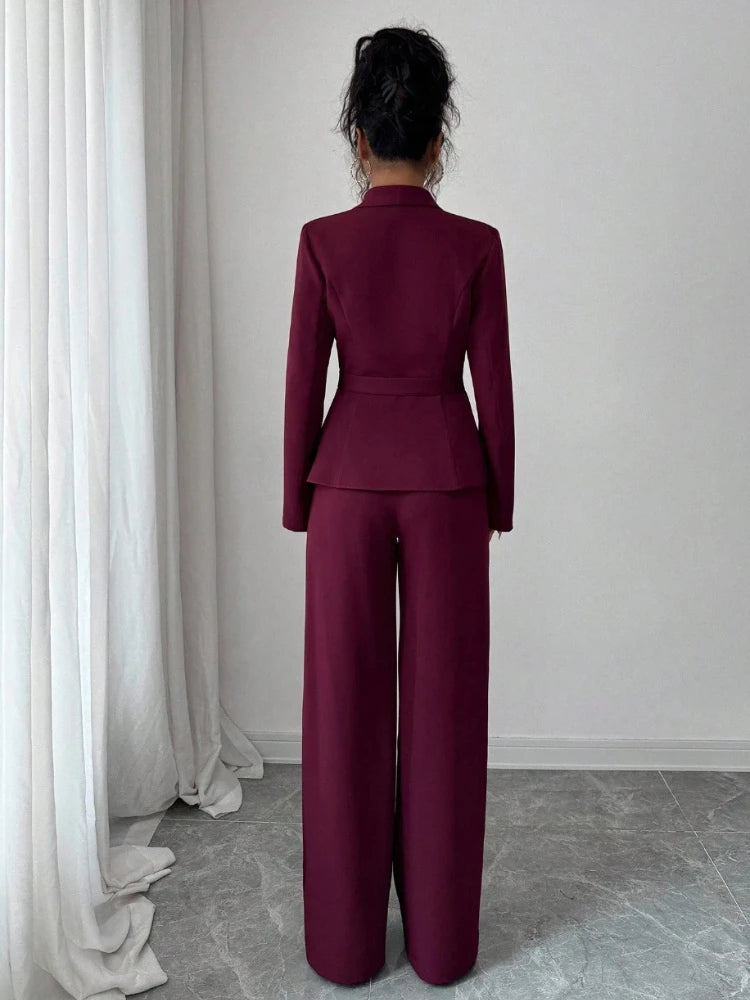 Product Title Options  Primary: Tailored Single-Breasted Blazer & Straight-Leg Trousers 2-Piece Suit Set
