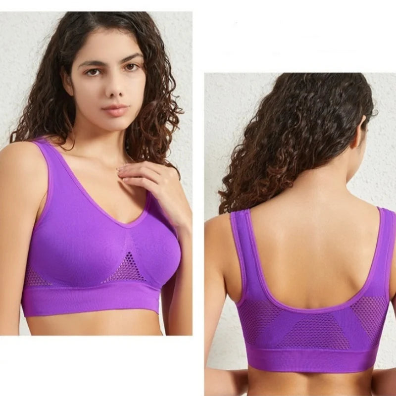 The Breathable Ribbed Mesh Wire-Free Bralette